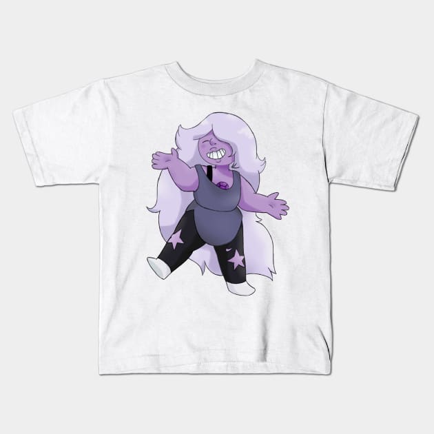 Amethyst Kids T-Shirt by grandrelic